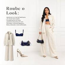 Women's Linen Set - Pants And Shirt With Buttons - Màu be - Xem 7