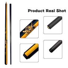 58-Inch Billiard Cue Stick, 58-Inch/148cm Carbon Fiber Shaft + 13mm Anti-Explosion Ferrule, Triple Tooth Quick Release Joint + Non-Slip Handle, 19oz Professional Weight, Hand-Carved Mechanical Cat Pattern, Durable Billiard Break Cue - Multicolor - View 7