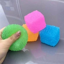New Transparent Cube Squeeze Toy, Slow Rebound Soft Gel Stress Relief Toy For Adults - Multicolor - View 9