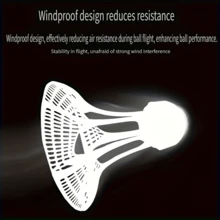 8pcs Windproof Nylon Shuttlecocks, Specially Designed For Outdoor Use, More Durable And Wind-Resistant Than Traditional Shuttlecocks, Suitable For Daily Leisure Training. Outdoor Windproof Nylon Shuttlecocks | Durable And Wind-Resistant, No Drifting Or Tearing When Playing Outdoors - A - View 9