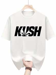 TopsMen's  Tee/Urban Fashion Look/Comfortable And Airy/Striking Print Design/Round Neck/Short Sleeved Summer Top/Hip Hop Shirtsommer - White - View 6