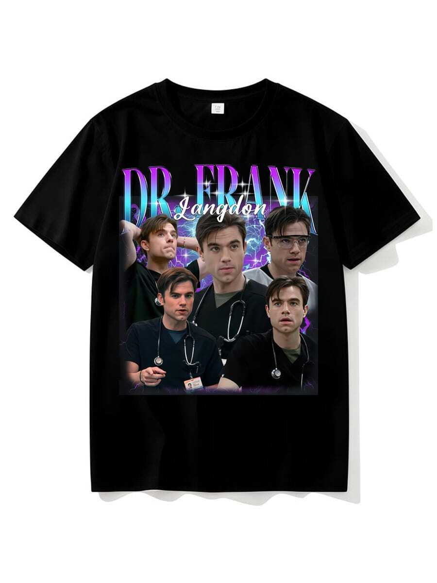Dr. Frank Langdon Bootleg T-Shirt, Patrick Ball Shirt - Black - View 1