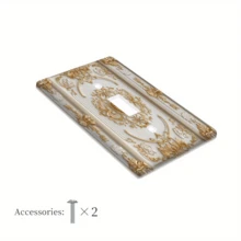 1pc European Style White Architectural Wall Panel, Outlet Cover Plate, Bedroom And Kitchen Home Decor Wall Panel, Tools Home Improvement - A - View 7