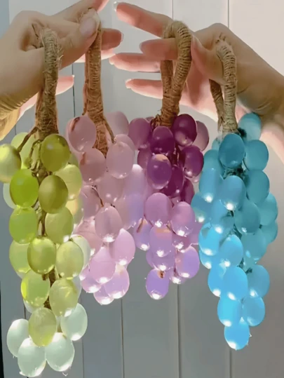 1 pieza Jabón de uva de múltiples fragancias, jabón de limpieza multiusos con aroma natural, aroma fresco único, jabón con aceite esencial de uva, decoración de baño hecho a mano, diseño colgante ahorra espacio, jabón decorativo, elegante opción de decoración y regalo para el hogar, adecuado para lavado de manos y refrescar el aire, regalo para dama de honor, regalo de Año Nuevo para empleados, excelente regalo para compartir con familiares y amigos, adecuado para el Día de San Valentín, viajes, viajes de negocios, cumpleaños, vuelta al colegio