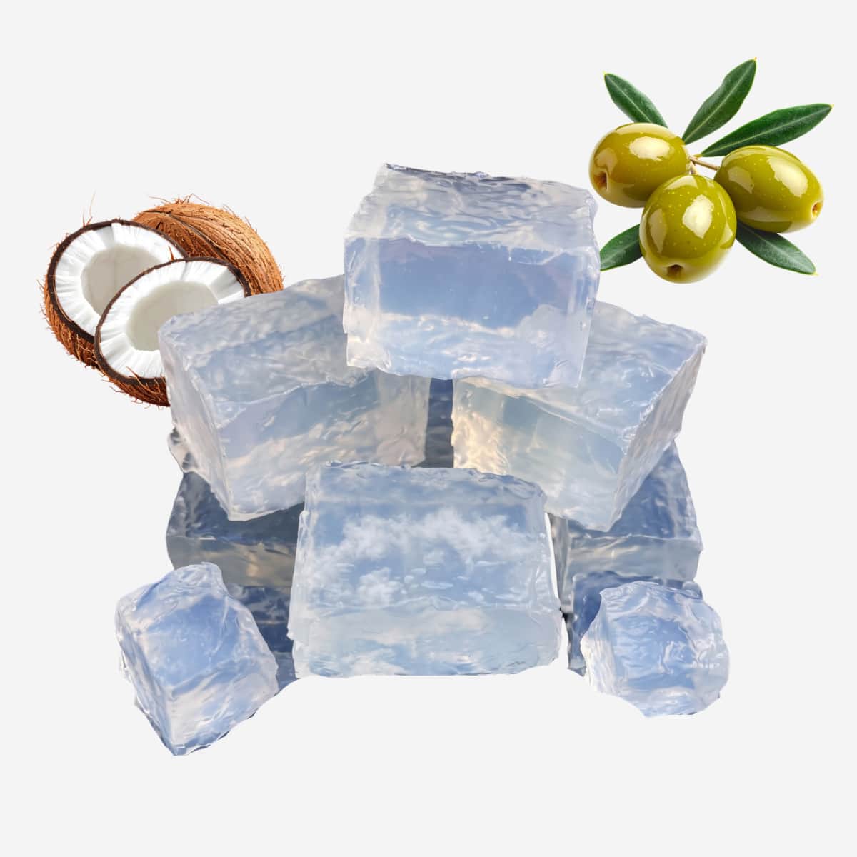 Base Jabón De Glicerina Vegetal Transparente Alta Calidad - 1 KG - Ver 1