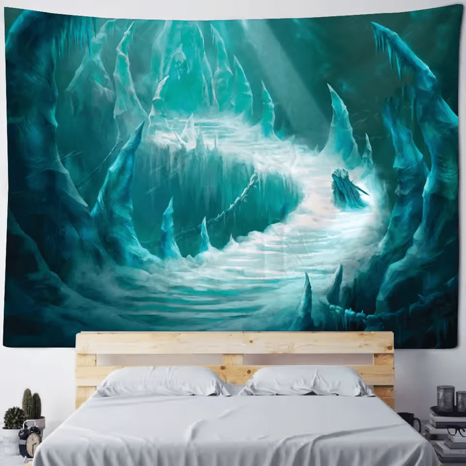 Cartoon Tapestry Wall Hanging, Home Wall Painting, Art Decoration, Kawaii Bedroom Decoration, Hippie Children's Room Background (9) - 1PC - Xem 1