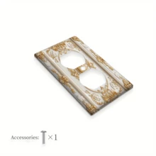 1pc European Style White Architectural Wall Panel, Outlet Cover Plate, Bedroom And Kitchen Home Decor Wall Panel, Tools Home Improvement - A - View 9