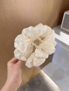 1件大號粉色多層蓬鬆蝴蝶結髮夾，精緻仙氣，為女性增加髮量感 - 彩色 - 查看 11