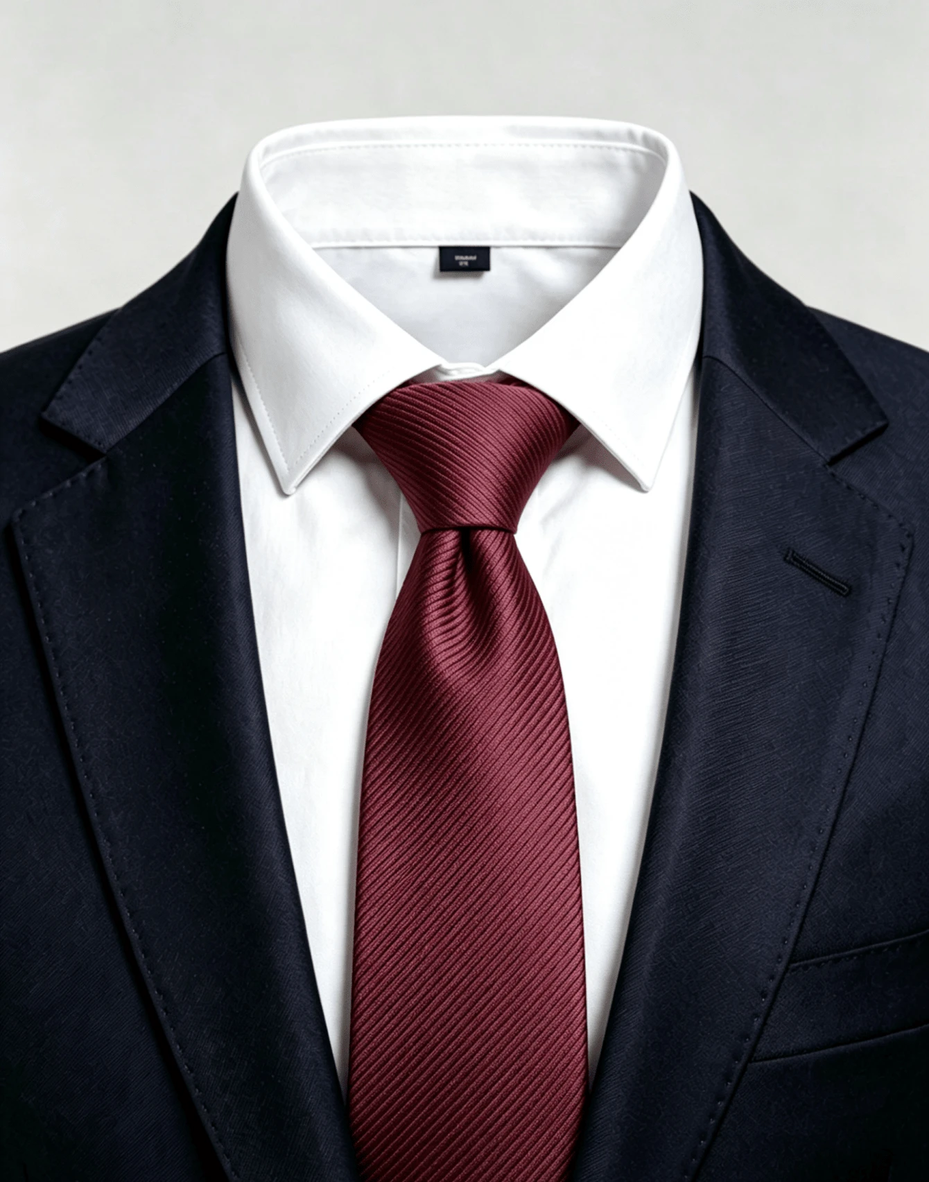 Men's Casual Ties, Perfect For Gifting To Friends. Slim (5.5cm) - Burgundy - View 1
