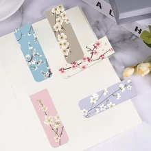 磁性书签套装 - 卡通猫爪、艺术花卉、日落余晖、简约可爱猫咪、阅读夹礼品、计划本磁性书签 - A - 查看 1