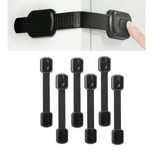 12pcs/8pcs/6pcs/4pcs/2pcs/1pc Black Baby Safety Lock, Baby Safety Guard Lock, Child Safety Cabinet Lock - Quick And Easy Adhesive Drawer Cabinet Lock And Cabinet Door Lock, Drawer Lock Withorews Or Magnets, Multifunctional For Furniture, Kitchen Oven, Toilet Lid, Etc. - Black - View 11