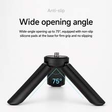 迷你可折疊 1/4" 三腳架支架，適用於 Pocket 3、Osmo Action 4/5 Pro 相機，便攜式桌面手柄，適合 Vlogging、旅行、視訊會議與 LED 燈使用 - 查看 7