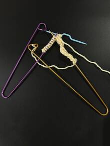 [18pcs Knitting Cable Needle Set] 18pcs Cable Needles - Knitting Tool Set: Aluminum Safety Pins, Cable Needles, U-Shaped Cable Needle Clips, Suitable For Yarn Sewing And Knitting - Twisted Needle Set - View 5
