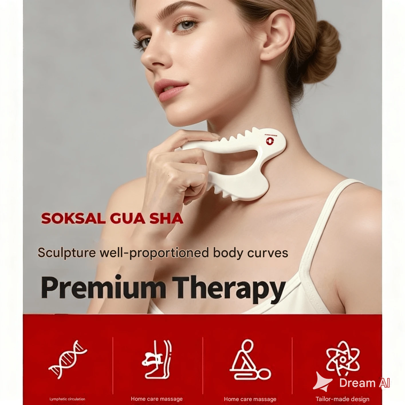 Bộ 1-10 miếng bảng Gua Sha bằng gốm tự nhiên, dùng cho mặt, dụng cụ cạo gió Gua Sha chăm sóc da mặt, giúp thông tắc nghẽn, thư giãn cơ bắp. - Nhiều màu - Xem 1