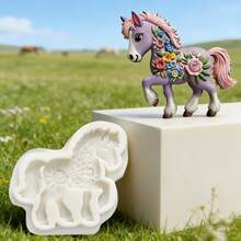 Giraffe Bucket Shaped Candy Mold, Exquisite Embroidered Horse Shaped Chocolate Mold, Reusable Kitchen Supplies For Making Frosting, Ice Cream Decor, Soft Candy, Fragrance Balm, Candles, Polymer Clay - View 12