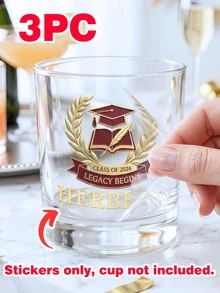 1/3/5张装定制UV DTF转印纸，个性化教师主题转印贴纸，可定制姓名、“2026届，传承开启”、教师名言等。高品质UV DTF马克杯转印纸，采用鲜艳的3D设计和励志信息，适用于DIY项目、马克杯、笔记本电脑、玻璃瓶和其他工艺品。高品质自粘防水转印纸，可用于DIY教师主题马克杯、玻璃罐、杯子、瓶子等。教师节趣味礼物。 - 多色(Normal) - 查看 11