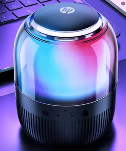  HP Bluetooth Speaker RGB Dynamic Super Bass 360° Surround Home Decor Sound TWS Interconnection Mini Portable Speaker For Bedroom Bathroom Outdoor Speaker Bluetooth Cellphone Laptop Original HP Speaker