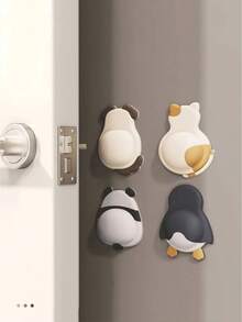 Rubber Wall Protector Pads, Durable, Self-Adhesive Door Handle And Cabinet Bumper Pads - Rotating Design Shock-Absorbing Pads, Soft, Flexible And Waterproof, Suitable For Refrigerator, Garage, Office, Bathroom And Kitchen - Multicolor - View 11