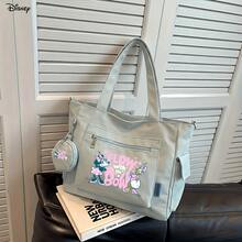 Disney Minnie Mouse & Daisy Duck "Flow With The Bow" Themed Light Blue Casual Multi-Functional Large Capacity Tote Bag 2 Pieces Set With Coin Purse, Multi-Way Carry, Ideal For Daily Commute, Storage, Campus Life And Outdoor Activities - Blue - View 3