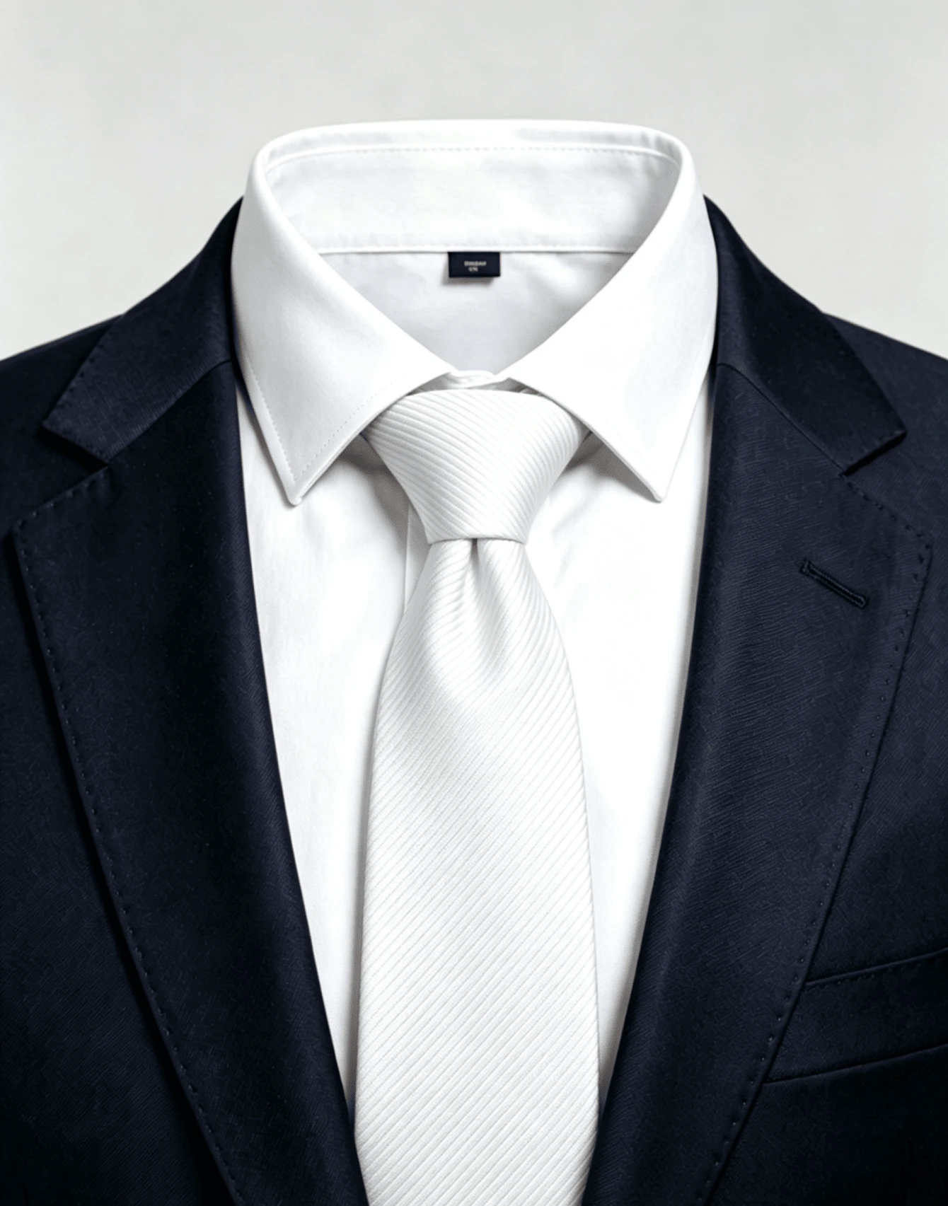 Men's Casual Ties, Perfect For Gifting To Friends. Slim (5.5cm) - 白色 - 查看 1