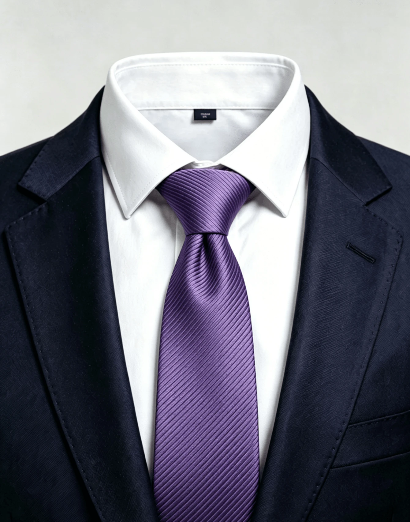 Men's Casual Ties, Perfect For Gifting To Friends. Slim (5.5cm) - Purple - View 1