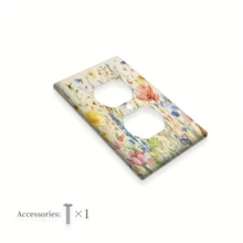 1 pieza Panel de interruptor de estilo bohemio con patrón colorido de insectos y flores, placa decorativa de pared para interruptor adecuada para casa de campo, campo, decoración de dormitorio - Multicolor - Ver 12