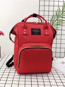 Large Capacity Diaper Bag Backpack, Multi-Functional Nanny Bag With Insulated Compartment And Wet/Dry Separation, Waterproof Travel Mommy Bag Suitable For Moms And Dads, Fashion Diaper Bag, Large Capacity Mommy Backpack With Stroller Hooks, Waterproof Multi-Pocket Diaper Bag For Baby Care - Multicolor - View 13