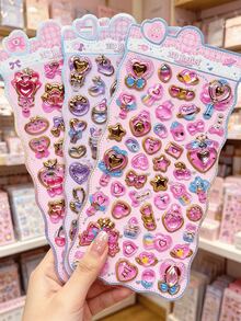 Magic Wand Gold Foil 3D Embossed Seal Stickers, Magic Staff Drop Seal, Suitable For Children And Adults DIY Decoration Stickers, Anime Merchandise, DIY Display Box Decoration Stickers, Student Pencil Case, Decorative Cards, Notebooks, Phone Case Decoration Stickers - Multicolor - View 3