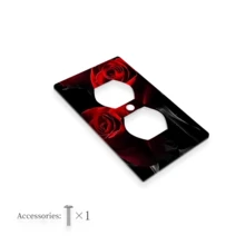 1 tấm ốp công tắc đèn 1 lỗ/2 lỗ chủ đề Ngày Valentine, thích hợp cho phòng ngủ, phòng tắm và nhà bếp - Bảng điện - Nhiều màu - Xem 7