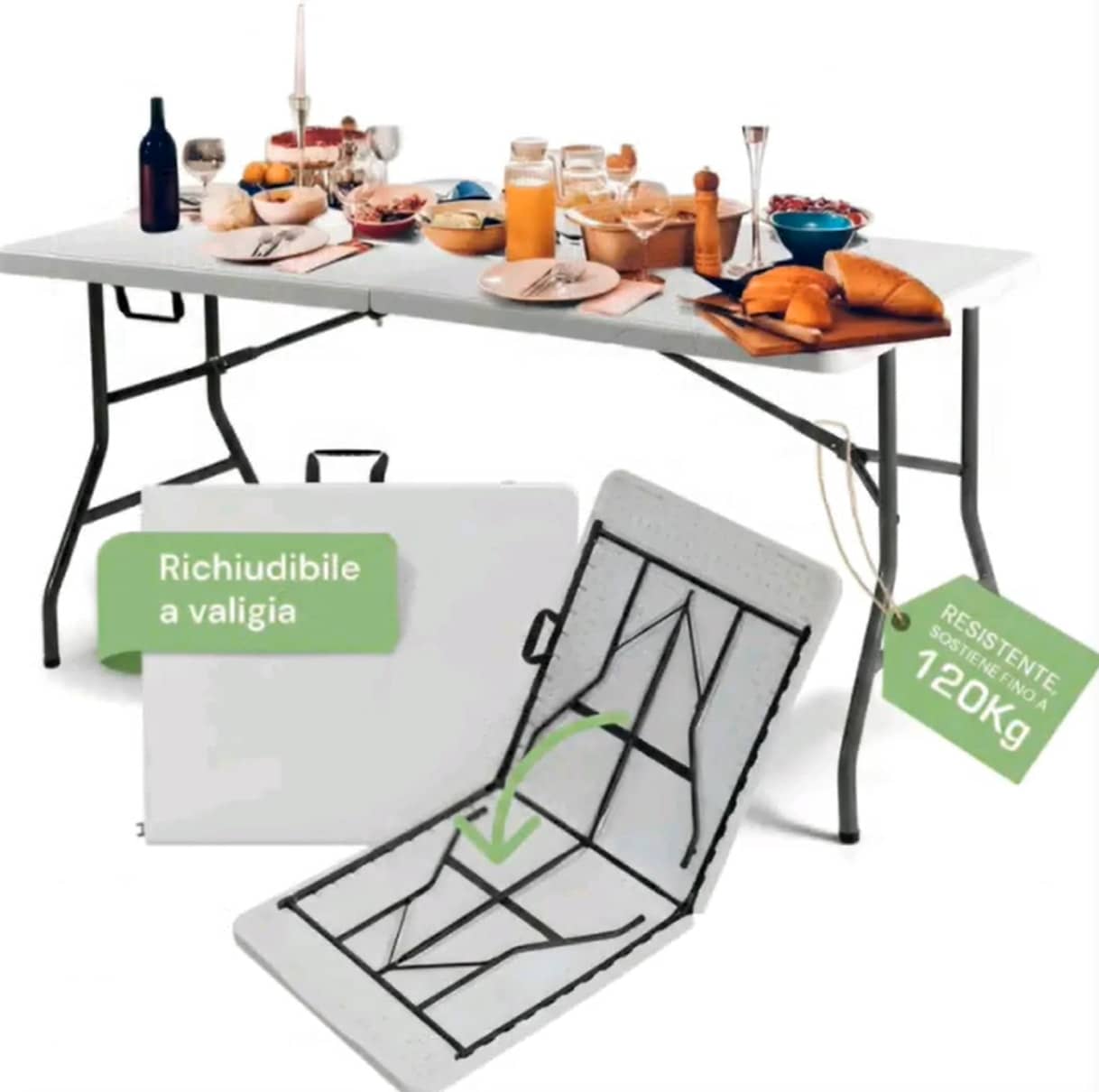 Folding Tables & Chairs - 180*70*74 - View 1