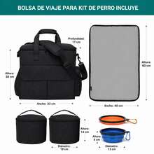 TUNKE. Multifunctional Outdoor Pet Travel Bag - Black - View 5
