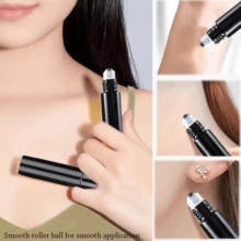 Bộ 4 chai lăn tinh dầu màu đen mờ, chống ánh sáng, nắp đen, dung tích 0.3 oz, kèm phễu - Chai lăn trang điểm có thể tái sử dụng. - Nhiều màu - Xem 6