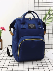 Large Capacity Diaper Bag Backpack, Multi-Functional Nanny Bag With Insulated Compartment And Wet/Dry Separation, Waterproof Travel Mommy Bag Suitable For Moms And Dads, Fashion Diaper Bag, Large Capacity Mommy Backpack With Stroller Hooks, Waterproof Multi-Pocket Diaper Bag For Baby Care - Multicolor - View 11