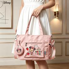 Disney Minnie Mouse "Sweet As Pie" Themed Pink Casual Multi-Functional Large Capacity Tote Bag 2 Pieces Set With Coin Purse, Multi-Way Carry, Ideal For Weekend Trips, Gym, Beach And Travel - Pink - View 1