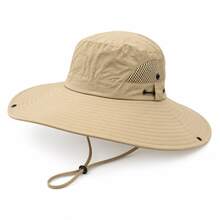 1 chiếc mũ tai bèo bằng polyester chống tia UV, mũ mùa hè unisex, mũ nhanh khô, chống thấm nước, thích hợp cho hoạt động ngoài trời như câu cá, leo núi. - A - Xem 6