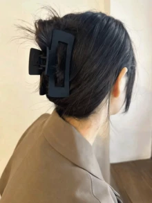 3个装大号哑光发爪夹，女士适用，大号矩形防滑发夹，适合浓密头发，强力固定哑光时尚发饰，适合细软头发女孩，中性色和亮色可选，夏季款，El，El - 彩色 - 查看 6