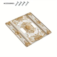 1pc European Style White Architectural Wall Panel, Outlet Cover Plate, Bedroom And Kitchen Home Decor Wall Panel, Tools Home Improvement - A - View 10