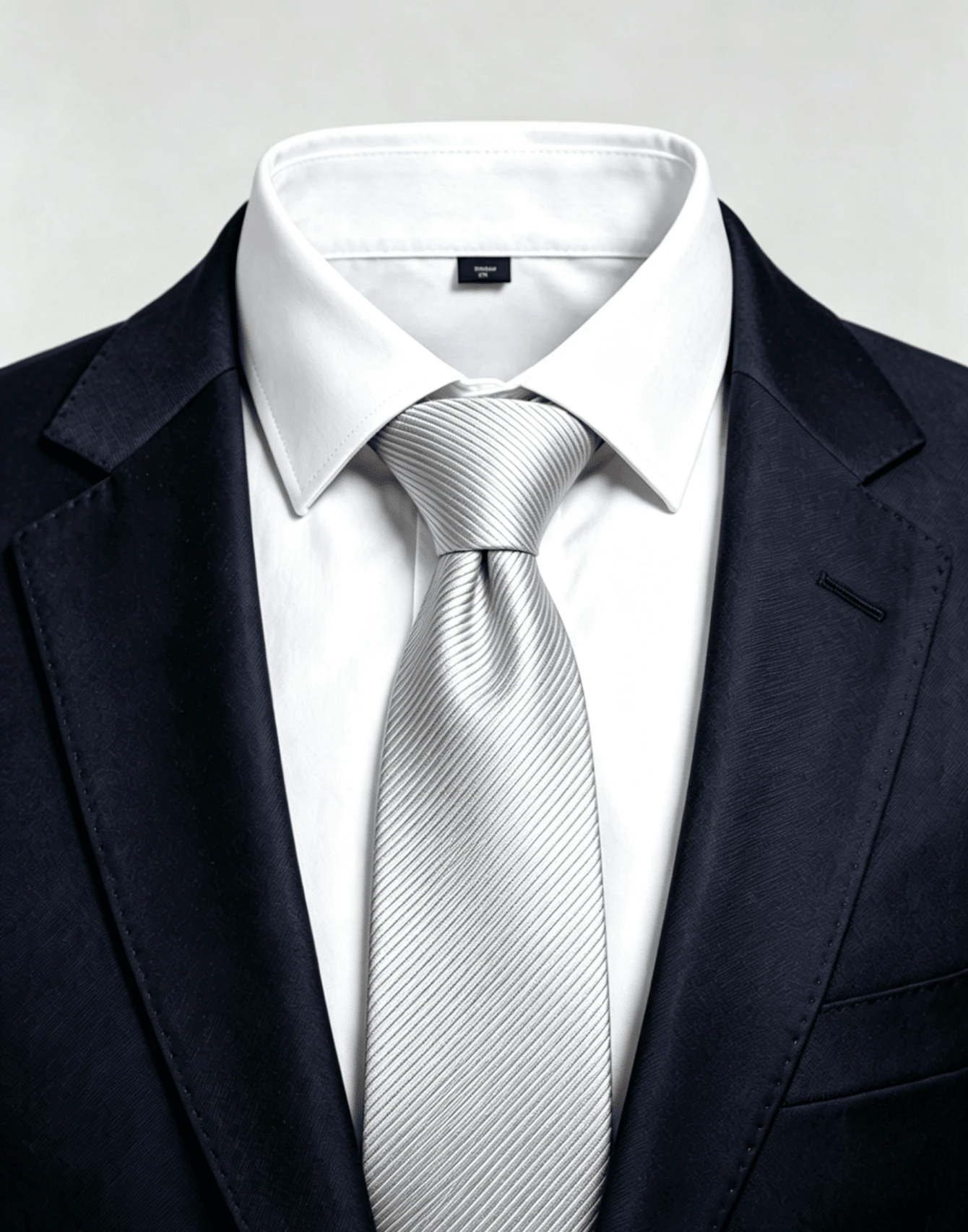 Men's Casual Ties, Perfect For Gifting To Friends. Slim (5.5cm) - Silver - View 1