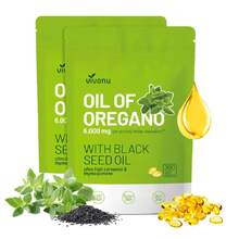 Oil Of Oregano With Black Seed Oil 300 Capsules Natural Antioxidants| Nutritional Support| Highly Effective Botanicals Dietary Healthcare Supplement - Unflavored - View 1