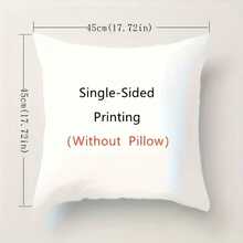 4pcs Rose Pattern Throw Pillow Covers, Single-Sided Printing, Size 17.7*17.7 Inches, Romantic Floral Design, Suitable For Sofa, Bedroom And Home Decor, Applicable For Various Festivals, Pillow Inserts Not Included - Multicolor - View 8