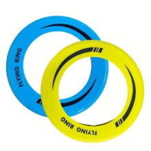 2pcs Ring Flying Disc (Flying Ring), Outdoor Light Sports, Especially Suitable For Family, Park, Lawn Play, And Fun. Rounded Edges Without Sharp Corners, Lightweight And Soft Material, Even If Accidentally Hit, It Won't Hurt. Ring Structure Has Less Wind Resistance, Stable Flight Trajectory - A - View 7