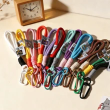 3pcs/5pcs/10pcs Colorful Handmade Woven Rope Keychain, Backpack Pendant, Anti-Lost Key Chain, Phone Accessory, Polyester Short Rope Pendant, Phone Case Keychain (Random Color) - Multicolor - View 14