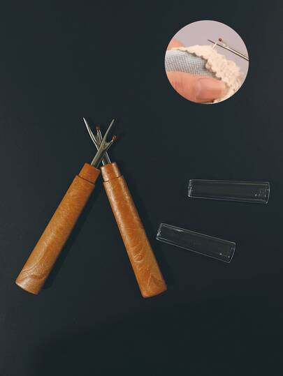 大型棕色塑料手柄拆线器，适用于DIY缝纫和裁剪