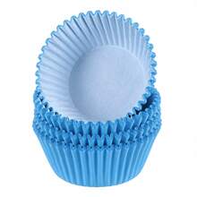 100 piezas de capacillos para cupcakes multicolor, resistentes al aceite y al olor, adecuados para cupcakes, muffins, frutos secos - Ver 4
