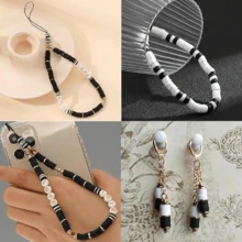 Bộ 24 miếng đất sét mềm tự làm để tạo vòng tay, vòng cổ, dây đeo điện thoại, mặt dây chuyền, móc khóa, bông tai. - Nhiều màu - Xem 4