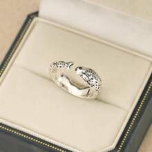 1pc Vintage Fish Shaped Adjustable Open Ring - Antique Silver - View 4