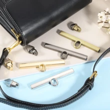 1个/2个复古金属旋转锁扣，适用于DIY手提包、皮革工艺包、钱包，优雅金色包包配件，手工包袋零件 - 多色 - 查看 11
