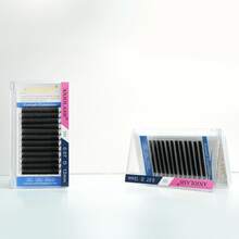 Kit Of 5 Boxes Of 5D W Volume Eyelash Fans 0.07D Pre-Made - 黑色 - 查看 7