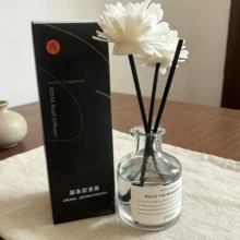 Máy khuếch tán tinh dầu không lửa 50ml, thích hợp cho khách sạn, nhà ở, phòng khách, phòng ngủ, phòng tắm, ô tô - Máy khuếch tán hương thơm không khí bằng mây. - Chai thủy tinh trong suốt Freesia - Xem 10
