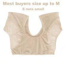 NOSWEAT S/M/L/XL 吸汗背心，可水洗腋下吸汗墊，透氣防汗墊，適合女性，適用於腋下和肩膀，快速乾燥，適合旅行、運動、戶外活動、夏季穿著 - 網紗包胸 - 查看 16